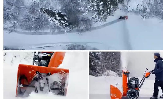 3D CAD model Gas Snow Blower Machine, Two-Stage Snow Thrower