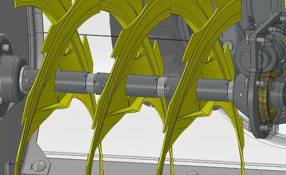 3D CAD model Gas Snow Blower Machine, Two-Stage Snow Thrower