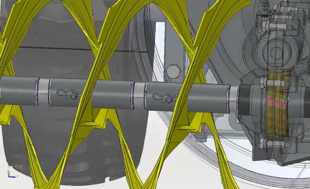 3D CAD model Gas Snow Blower Machine, Two-Stage Snow Thrower