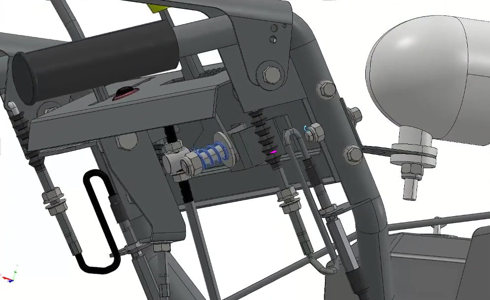 3D CAD model Gas Snow Blower Machine, Two-Stage Snow Thrower